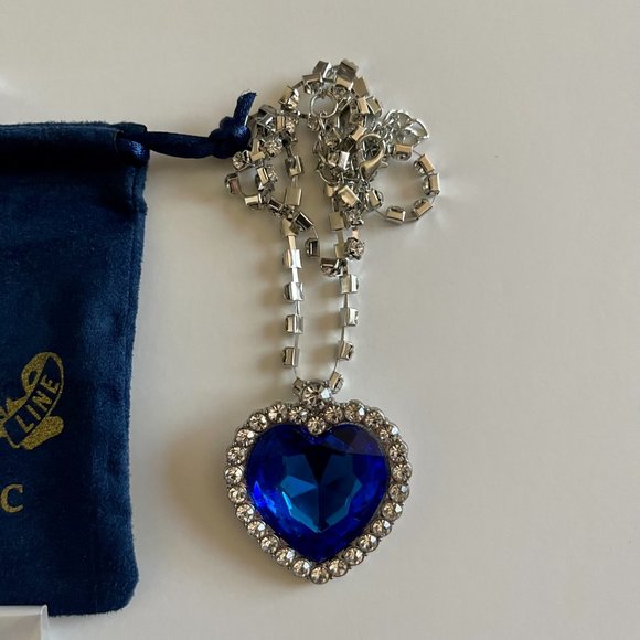 Titanic Jewelry Set - Heart of the Ocean Necklace, Bracelet, Earrings, Ring, and - Picture 3 of 8